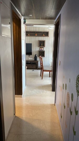 Building Lobby in 2 BHK Apartment at Omkar Ananta, Goregaon East – for Rent