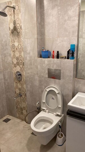Bathroom in 2 BHK Apartment at Omkar Ananta, Goregaon East – for Rent