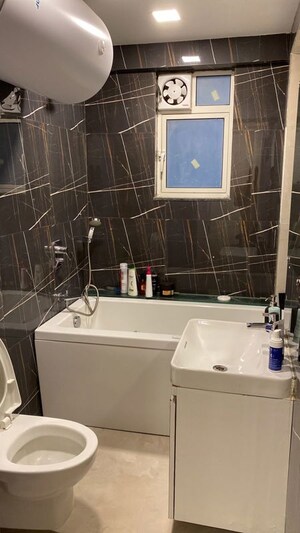 Bathroom in 2 BHK Apartment at Omkar Ananta, Goregaon East – for Rent