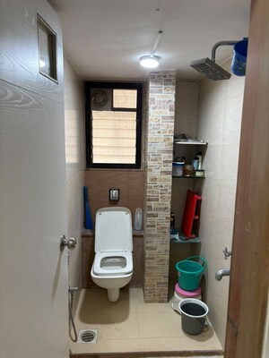 Bathroom in 4 BHK Apartment at Kamgar Putala Vasahat – for Rent