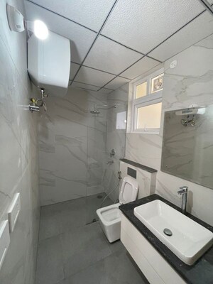 Bathroom in 3 BHK Apartment at Malwa Escon Primera, International Airport Road – for Rent