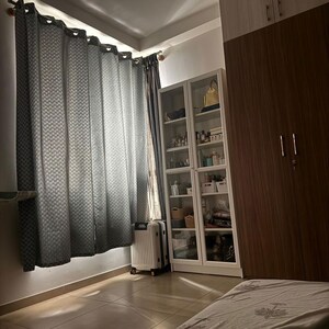 Living Room in 3 BHK Apartment at Bhartiya Nikoo Homes, Thanisandra Main Road – for Rent