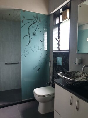 Bathroom in 3 BHK Apartment at Clover Classic, Koregaon Park – for Rent