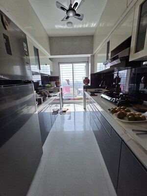 Kitchen in 2 BHK Apartment at Cosmos Habitat, Majiwada – for Sale