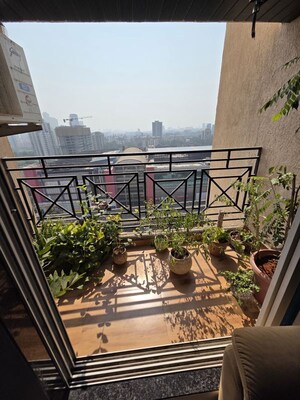 Balcony in 2 BHK Apartment at Cosmos Habitat, Majiwada – for Sale