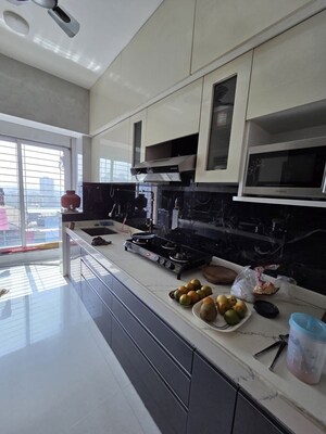 Kitchen in 2 BHK Apartment at Cosmos Habitat, Majiwada – for Sale