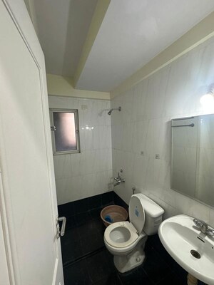 Bathroom in 3 BHK Apartment at Hiranandani Tiara, Ghodbunder Road – for Rent