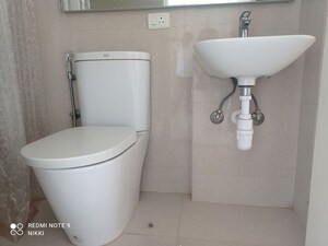 Bathroom in 1 BHK Apartment at Hiranandani Solitaire Studio Apartment, Ghodbunder Road – for Rent