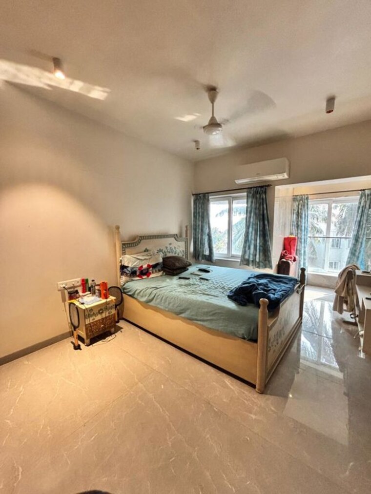 Bedroom, oyster-shell 2 Bedroom 820 Sq.Ft. Apartment In Juhu Mumbai 10468914