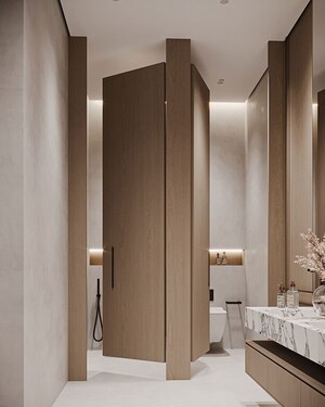 Attached Bathroom in  Office Space at Greater Kailash ii – for Rent
