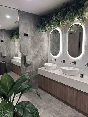 Bathroom in  Office Space at Jawahar Nagar – for Rent