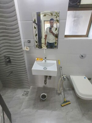 Bathroom in 2 BHK Apartment at Lokhandwala Whispering Palms, Kandivali East – for Rent
