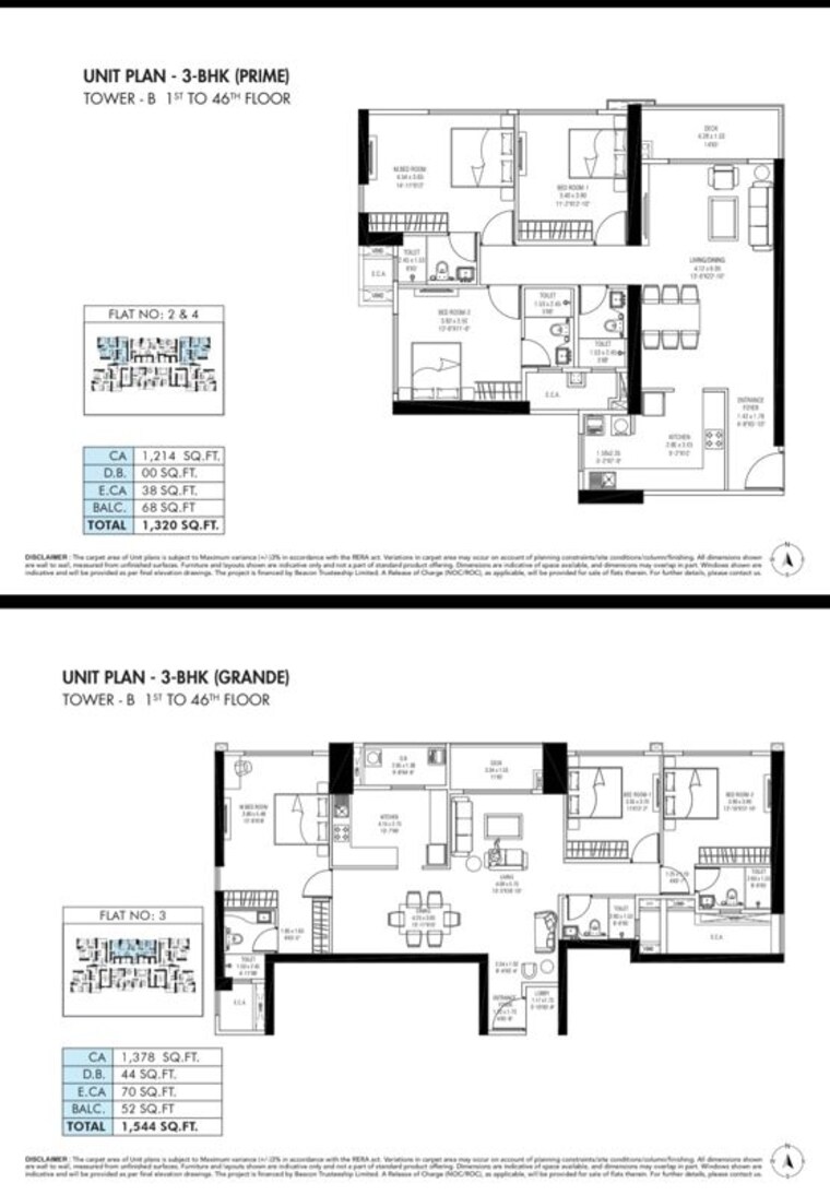 Floor Plan, shapoorji-pallonji-sarova 3 Bedroom 1320 Sq.Ft. Apartment In Kandivali East Mumbai 10468648