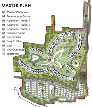 Master Plan in 4 BHK Apartment at Prestige Park Grove, Whitefield – for Sale