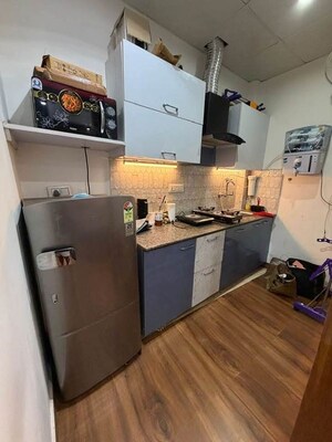 Kitchen in 1 RK Builder Floor at Ganga Apartment Gurgaon, Sector 13 – for Rent