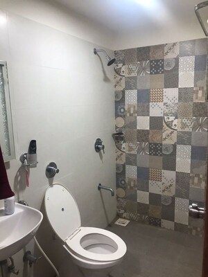 Bathroom in 3 BHK Apartment at Vishwanath Sarathya, Shela – for Rent
