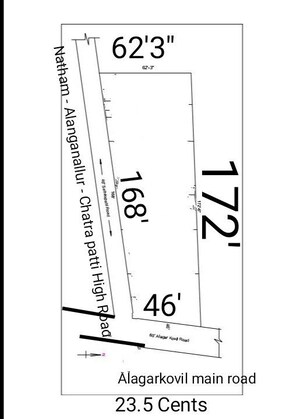 Land – Map Location View at Alagar Kovil - for Sale