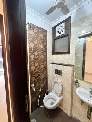 Bathroom in 3 BHK Builder Floor at Naraina – for Rent