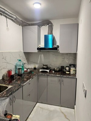 Kitchen in 1 BHK Builder Floor at Freedom Fighters Enclave – for Rent