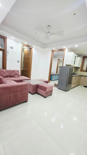 Living Room in 2 BHK Builder Floor at Freedom Fighters Enclave – for Rent