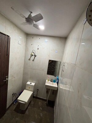 Bathroom in 1 RK Builder Floor at Bhargava Palace, Sector 12 – for Rent