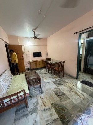 Living Room in 1 BHK Apartment at Sahayog Complex, Manpada – for Rent