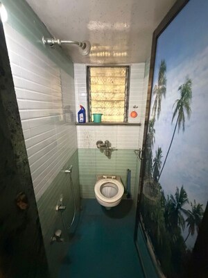 Bathroom in 1 BHK Apartment at Sahayog Complex, Manpada – for Rent