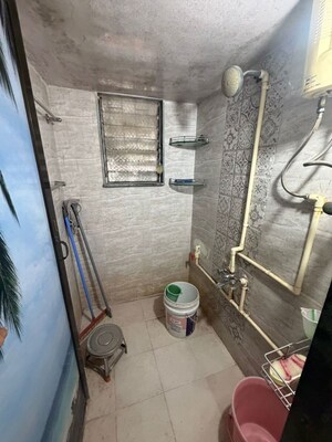 Bathroom in 1 BHK Apartment at Sahayog Complex, Manpada – for Rent