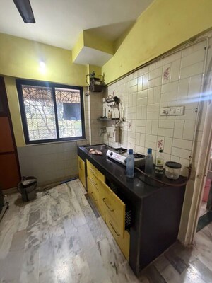 Kitchen in 1 BHK Apartment at Sahayog Complex, Manpada – for Rent