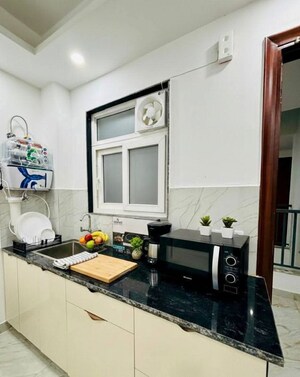Kitchen in 1 BHK Apartment at Bhargava Palace, Sector 12 – for Rent