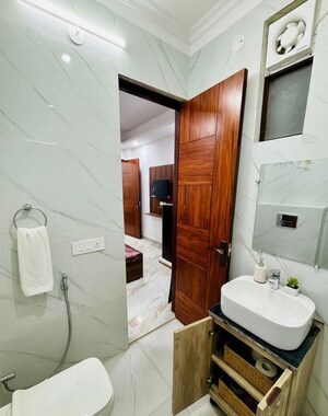 Bathroom in 1 BHK Apartment at Bhargava Palace, Sector 12 – for Rent