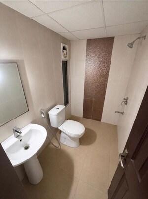 Bathroom in 3 BHK Apartment at Supertech Cape Town, Sector 74 – for Rent