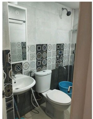 Bathroom in 3 BHK Apartment at Sowparnika Flamenco, Sarjapur Road – for Rent
