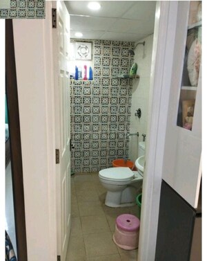 Bathroom in 3 BHK Apartment at Sowparnika Flamenco, Sarjapur Road – for Rent