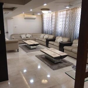 Living Room in 3 BHK Apartment at Runwal Elegante, Andheri West – for Sale