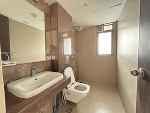 Bathroom in 3 BHK Apartment at Lodha Luxuria Priva, Majiwada – for Rent