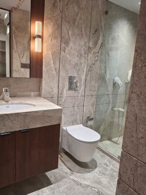 Bathroom in 3 BHK Apartment at Khar West – for Rent
