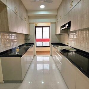 Kitchen in 3 BHK Apartment at DLH Legacy, Juhu – for Rent