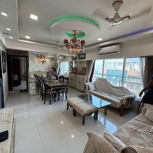 Living Room in 3 BHK Apartment at DLH Legacy, Juhu – for Rent