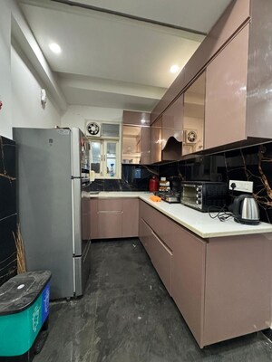 Kitchen in 3 BHK Apartment at Chattarpur – for Rent