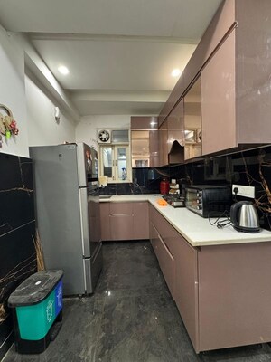 Kitchen in 3 BHK Apartment at Chattarpur – for Rent