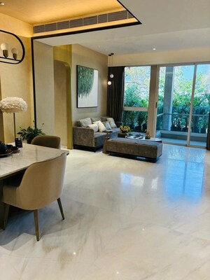 Living Room in 3 BHK Apartment at Marathon Montesouth 2, Byculla West – for Sale