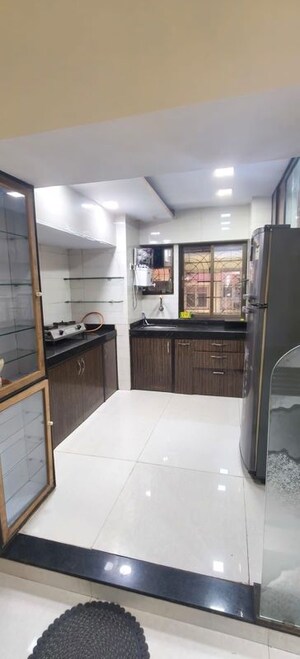 Kitchen in 1.5 BHK Apartment at Runwal Bliss Divine, Kanjurmarg East – for Rent