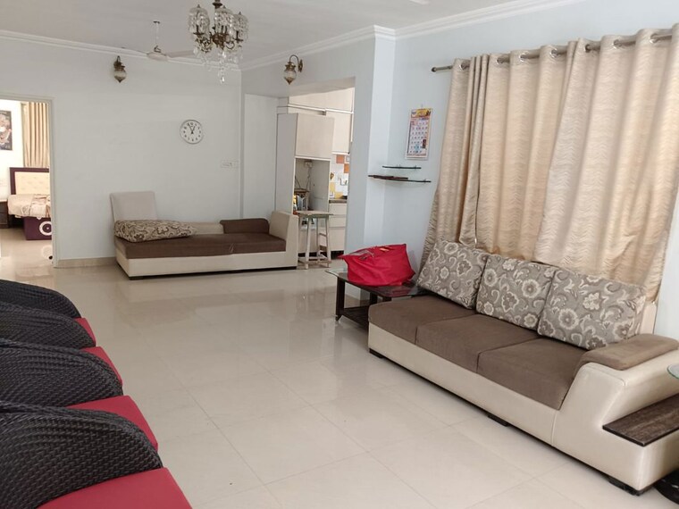 Living Room, vijayraj-sankul 3 Bedroom 1500 Sq.Ft. Apartment In Baner Pune 10470331
