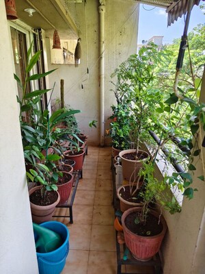 Balcony in 3 BHK Apartment at Clarion Park, Aundh – for Rent
