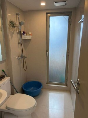 Bathroom in 1 BHK Apartment at Hiranandani Estate, Ghodbunder Road – for Rent