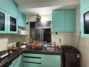 Kitchen in 2 BHK Apartment at Runwal Eirene, Balkum Pada – for Rent