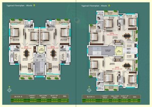 Floor Plan in 2 BHK Apartment at Uttara Square – for Sale
