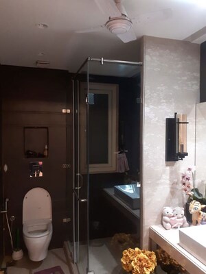 Bathroom in 4 BHK Builder Floor at Greater Kailash I – for Rent