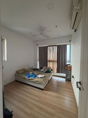 Bedroom in 1 BHK Apartment at Aurum Q Residences, Ghansoli – for Rent